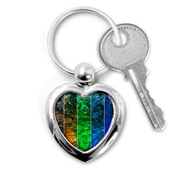 Rainbow Of Water Key Chains (heart)  by FunnyCow