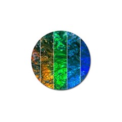 Rainbow Of Water Golf Ball Marker (4 Pack) by FunnyCow