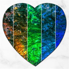 Rainbow Of Water Jigsaw Puzzle (heart) by FunnyCow