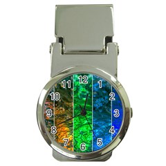 Rainbow Of Water Money Clip Watches by FunnyCow