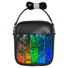 Rainbow Of Water Girls Sling Bags by FunnyCow