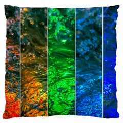 Rainbow Of Water Large Cushion Case (two Sides) by FunnyCow