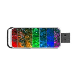 Rainbow Of Water Portable Usb Flash (two Sides) by FunnyCow