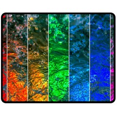 Rainbow Of Water Double Sided Fleece Blanket (medium)  by FunnyCow