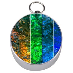 Rainbow Of Water Silver Compasses by FunnyCow