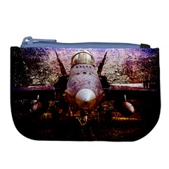 The Art Of Military Aircraft Large Coin Purse by FunnyCow