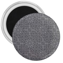 Linear Intricate Geometric Pattern 3  Magnets by dflcprints