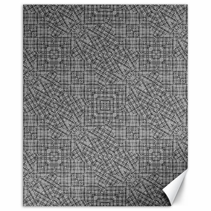 Linear Intricate Geometric Pattern Canvas 16  x 20  