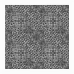 Linear Intricate Geometric Pattern Medium Glasses Cloth by dflcprints