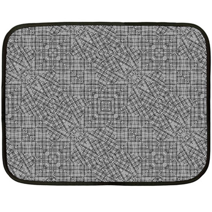 Linear Intricate Geometric Pattern Fleece Blanket (Mini)