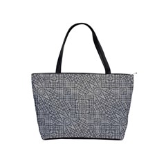 Linear Intricate Geometric Pattern Shoulder Handbags by dflcprints