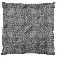 Linear Intricate Geometric Pattern Standard Flano Cushion Case (one Side) by dflcprints