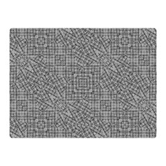 Linear Intricate Geometric Pattern Double Sided Flano Blanket (mini)  by dflcprints