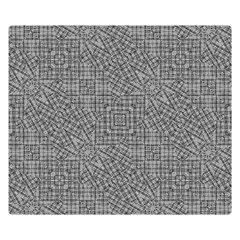 Linear Intricate Geometric Pattern Double Sided Flano Blanket (small)  by dflcprints