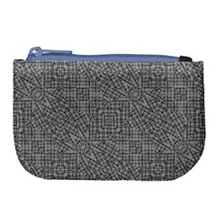 Linear Intricate Geometric Pattern Large Coin Purse by dflcprints