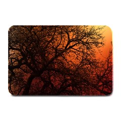 Sunset Silhouette Winter Tree Plate Mat