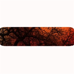 Sunset Silhouette Winter Tree Large Bar Mat