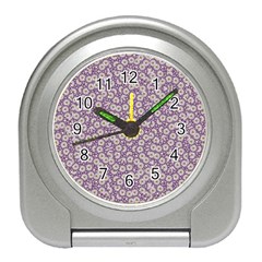 Ditsy Floral Pattern Travel Alarm Clocks by dflcprints