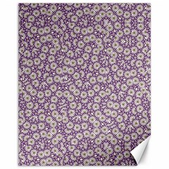 Ditsy Floral Pattern Canvas 11  X 14   by dflcprints