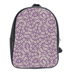 Ditsy Floral Pattern School Bag (large) by dflcprints