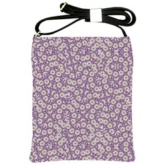 Ditsy Floral Pattern Shoulder Sling Bags by dflcprints