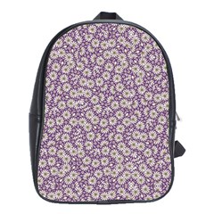 Ditsy Floral Pattern School Bag (xl) by dflcprints