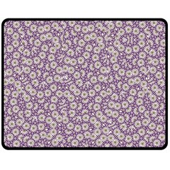 Ditsy Floral Pattern Double Sided Fleece Blanket (medium)  by dflcprints