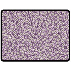 Ditsy Floral Pattern Double Sided Fleece Blanket (large)  by dflcprints