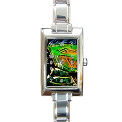 Lillies In The Terracota Vase 5 Rectangle Italian Charm Watch by bestdesignintheworld