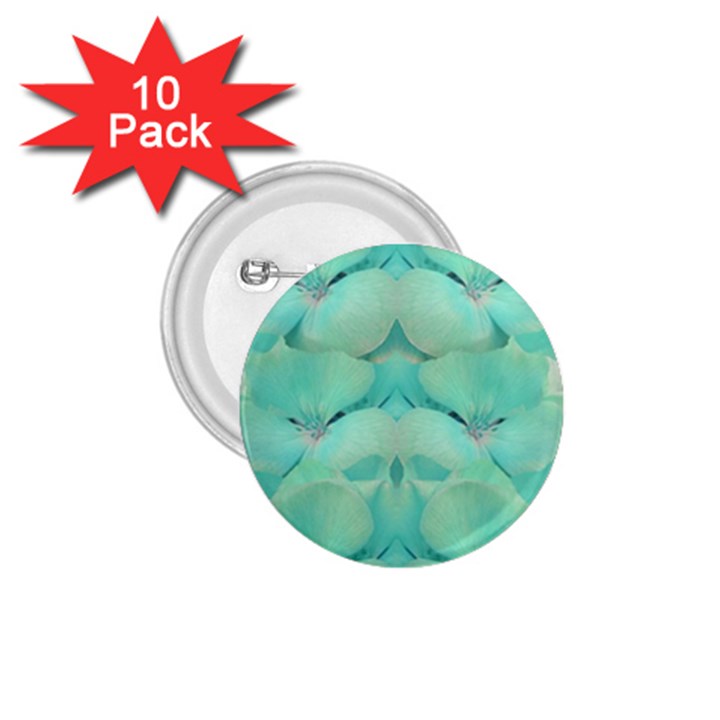 Green Fantasy Flower In Beautiful Festive Style 1.75  Buttons (10 pack)