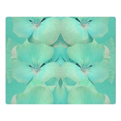 Green Fantasy Flower In Beautiful Festive Style Double Sided Flano Blanket (large)  by pepitasart