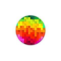 Abstract Background Square Colorful Golf Ball Marker (10 Pack) by Nexatart