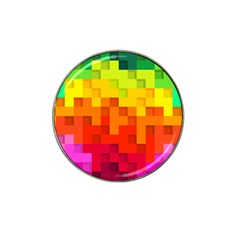 Abstract Background Square Colorful Hat Clip Ball Marker by Nexatart