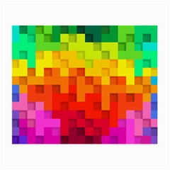 Abstract Background Square Colorful Small Glasses Cloth by Nexatart