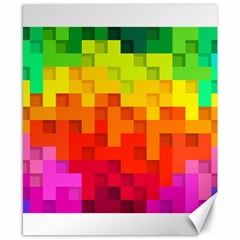 Abstract Background Square Colorful Canvas 8  X 10  by Nexatart