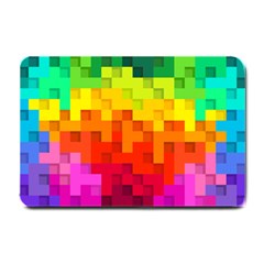 Abstract Background Square Colorful Small Doormat  by Nexatart