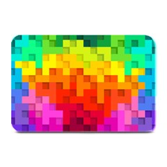 Abstract Background Square Colorful Plate Mats by Nexatart