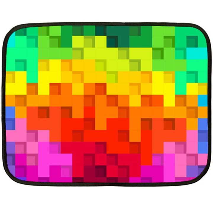 Abstract Background Square Colorful Fleece Blanket (Mini)