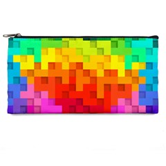 Abstract Background Square Colorful Pencil Cases