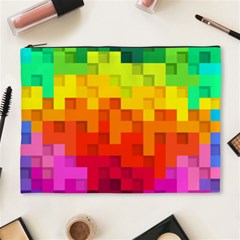 Abstract Background Square Colorful Cosmetic Bag (xl) by Nexatart