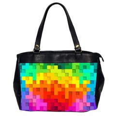 Abstract Background Square Colorful Office Handbags (2 Sides)  by Nexatart