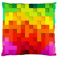 Abstract Background Square Colorful Large Cushion Case (one Side) by Nexatart