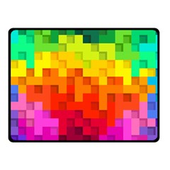 Abstract Background Square Colorful Double Sided Fleece Blanket (small)  by Nexatart