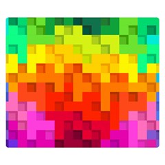 Abstract Background Square Colorful Double Sided Flano Blanket (small)  by Nexatart