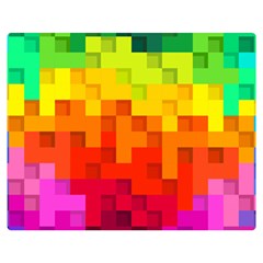 Abstract Background Square Colorful Double Sided Flano Blanket (medium)  by Nexatart