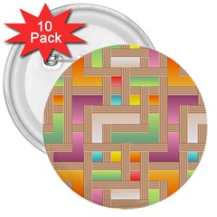 Abstract Background Colorful 3  Buttons (10 Pack)  by Nexatart