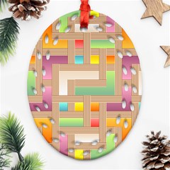 Abstract Background Colorful Ornament (oval Filigree) by Nexatart