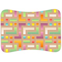 Abstract Background Colorful Velour Seat Head Rest Cushion by Nexatart