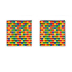 Background Colorful Abstract Cufflinks (square) by Nexatart