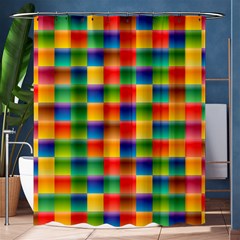 Background Colorful Abstract Shower Curtain 60  X 72  (medium)  by Nexatart